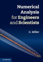 Numerical Analysis for Engineers and Scientists (Hardcover) - G Miller Photo