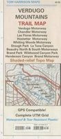 Verdugo Mountains Trail Map- - Shaded-Relief Topo Map (Sheet map, folded) - Tom Harrison Maps Photo