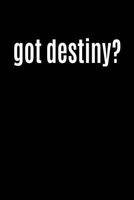 Got Destiny? - Writing Journal Lined, Diary, Notebook for Men & Women (Paperback) - Journals and More Photo