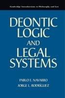 Deontic Logic and Legal Systems (Paperback) - Pablo E Navarro Photo