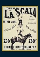 Carnet Blanc, Affiche La Scala L'Hercule (French, Paperback) - Sans Auteur Photo
