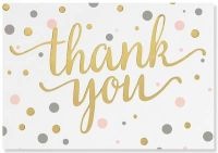 Pink & Gold Dots Thank You Notes (Stationery, Boxed Cards) (Miscellaneous printed matter) - Inc Peter Pauper Press Photo