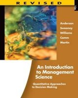 An Introduction To Management Science (Hardcover, 13th Revised edition) - Jeffrey D Camm Photo
