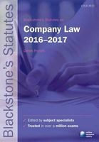 Blackstone's Statutes on Company Law 2016-2017 (Paperback, 20th Revised edition) - Derek French Photo