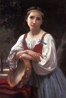 Gypsy Girl with a Basque Drum by William-Adolphe Bouguereau - 1867 - Journal (Blank / Lined) (Paperback) - Ted E Bear Press Photo