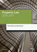 Property Law 2016-2017 (Paperback, 9th Revised edition) - Robert Abbey Photo