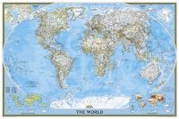 World Classic, Poster Size, Laminated - Wall Maps World (Sheet map) - National Geographic Maps Photo