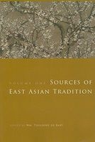 Sources of East Asian Tradition - Premodern Asia (Paperback) - WmTheodore De Bary Photo