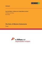 The Role of Mission Statements (Paperback) - Anonym Photo