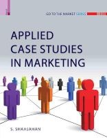 Applied Case Studies in Marketing - with CD (Paperback) - S Shajahan Photo