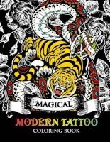 Modren Tattoo Coloring Book - Modern and Neo-Traditional Tattoo Designs Including Sugar Skulls, Mandalas and More (Tattoo Coloring Books) (Paperback) - Tamika V Alvarez Photo