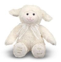 Jesus Loves Me Lamb Princess Soft Toy [With Soundboard] (Book) - Melissa Doug Photo