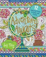 Adventure Awaits! Foiled Artist's Coloring Book (12 Stress-Relieving Designs) (Paperback) - Inc Peter Pauper Press Photo