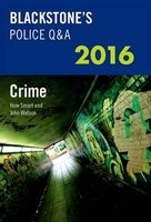 Blackstone's Police Q&A: Crime 2016 (Paperback) - John Watson Photo
