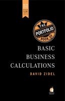 The Portfolio Book of Basic Business Calculations (Paperback, 4th ed) - David Zidel Photo