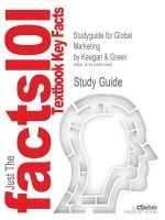 Studyguide for Global Marketing by Green, Keegan &, ISBN 9780131469198 (Paperback) - 4th Edition Keegan And Green Photo