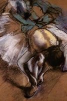 ''Dancer Adjusting Her Slipper'' by Edgar Degas - 1885 - Journal (Blank / Lined) (Paperback) - Ted E Bear Press Photo