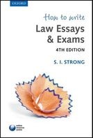 How to Write Law Essays & Exams (Paperback, 4th Revised edition) - SI Strong Photo