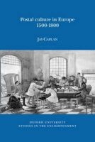 Postal Culture in Europe, 1500-1800 2016 (Paperback) -  Photo