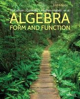 Algebra - Form and Function (Paperback, 2nd Revised edition) - William G McCallum Photo
