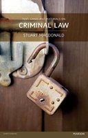 Text, Cases and Materials on Criminal Law (Paperback) - Stuart MacDonald Photo