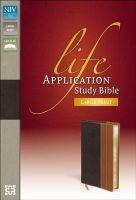 Life Application Study Bible-NIV-Large Print (Large print, Leather / fine binding, large type edition) - Zondervan Photo