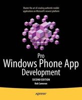 Pro Windows Phone App Development 2011 (Paperback, 2nd Revised edition) - Rob Cameron Photo