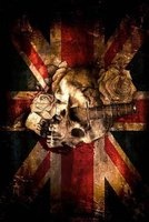 A Painted Skull and Union Jack British Flag - Blank 150 Page Lined Journal for Your Thoughts, Ideas, and Inspiration (Paperback) - Unique Journal Photo