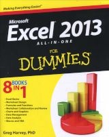Excel 2013 All-in-one For Dummies - 8 books in 1 (Paperback) - Greg Harvey Photo
