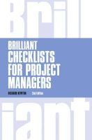 Brilliant Checklists for Project Managers (Paperback, 2nd Revised edition) - Richard Newton Photo