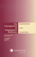 Management of Employment Relations - The Organisational Level Perspectives (Paperback) - BJ Swanepoel Photo