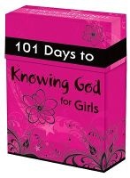 101 Days to Knowing God for Girls Cards (Hardcover) - Christian Art Gifts Photo