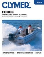 Force Outboard Shop Manual: 4-150 HP (includes L-drives), 1984-1999 (Clymer Marine Repair) (Paperback, 4th) - Clymer Publications Photo