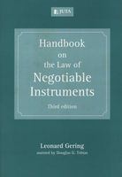 Handbook on the Law of Negotiable Instruments (Paperback, 3rd Revised edition) - Leonard Gering Photo