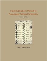 Student Solutions Manual to Accompany General Chemistry (Paperback, 4th New edition) - Carole H McQuarrie Photo