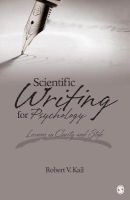 Scientific Writing for Psychology - Lessons in Clarity and Style (Paperback) - Robert V Kail Photo