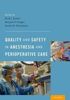 Quality and Safety in Anesthesia and Perioperative Care (Paperback) - Keith J Ruskin Photo