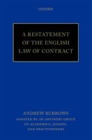 A Restatement of the English Law of Contract (Paperback) - Andrew Burrows Photo
