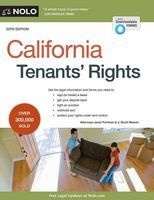 California Tenants' Rights (Paperback, 20th) - Janet Portman Photo