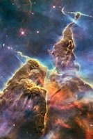 Mystic Mountain in the Carina Nebula Outer Space - Blank 150 Page Lined Journal for Your Thoughts, Ideas, and Inspiration (Paperback) - Unique Journal Photo