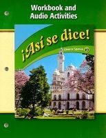 Asi Se Dice! Workbook and Audio Activities (Paperback, Workbook) - McGraw Hill Glencoe Photo