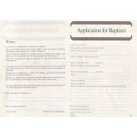Application for Baptism: Form B1 - Pack of 50 (Loose-leaf) -  Photo