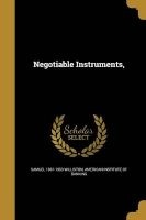 Negotiable Instruments, (Paperback) - Samuel 1861 1963 Williston Photo