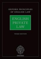 English Private Law (Hardcover, 3rd Revised edition) - Andrew Burrows Photo