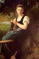 The Knitting Girl by William-Adolphe Bouguereau - 1869 - Journal (Blank / Lined (Paperback) - Ted E Bear Press Photo