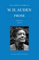 The Complete Works of W. H. Auden, Volume VI - Prose: 1969-1973 (Hardcover) - WH Auden Photo