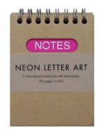 Neon Letter Art Spiral Bound Notebooks (Notebook / blank book) - Cico Books Photo