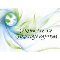 Ecumenical Certificate of Baptism (Cards) -  Photo