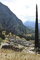 Ruins of a Temple in Delphi Greece Journal - 150 Page Lined Notebook/Diary (Paperback) - Cs Creations Photo