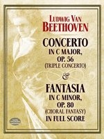 Concerto in C Op.56 (Triple Concerto) / Fantasia in C Minor Op.80 (Choral Fantasy) (English, German, Paperback) - Ludwig Van Beethoven Photo